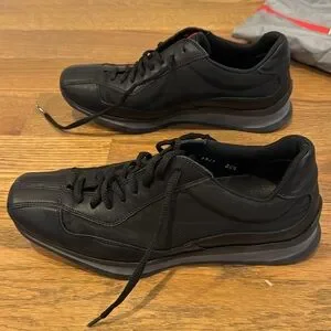 美品 prada sports square leather sneaker Prada | Shoes | Vintage Prada Sport Square Toe Sneakers